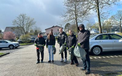 Dem Regen getrotzt – Müll gesammelt